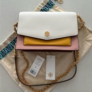 Tory Burch Robinson Color Block Mini Shoulder Bag